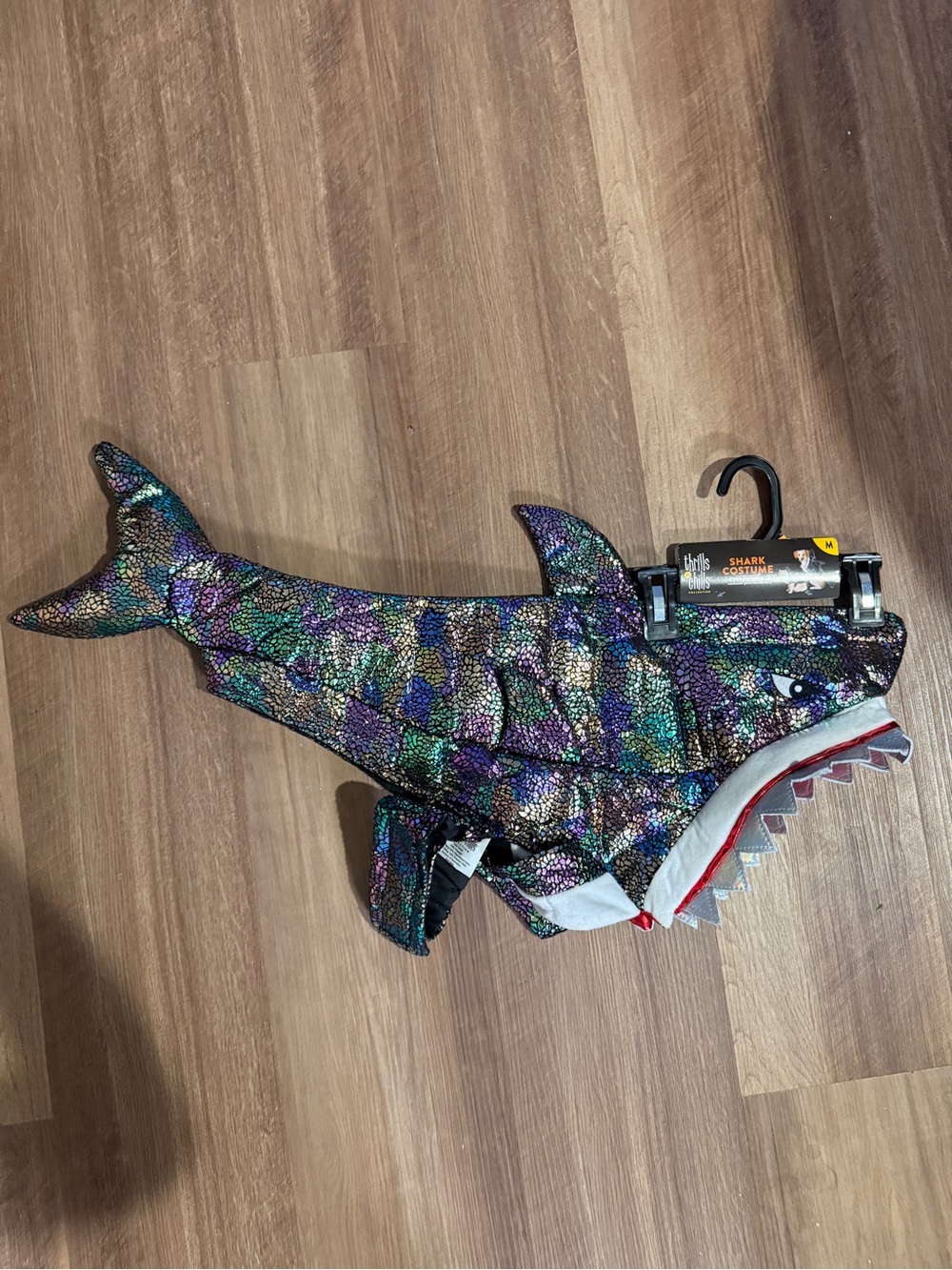 Kids Shark Fish Costume Hoodie in Iridescent Multicolor - Unbranded